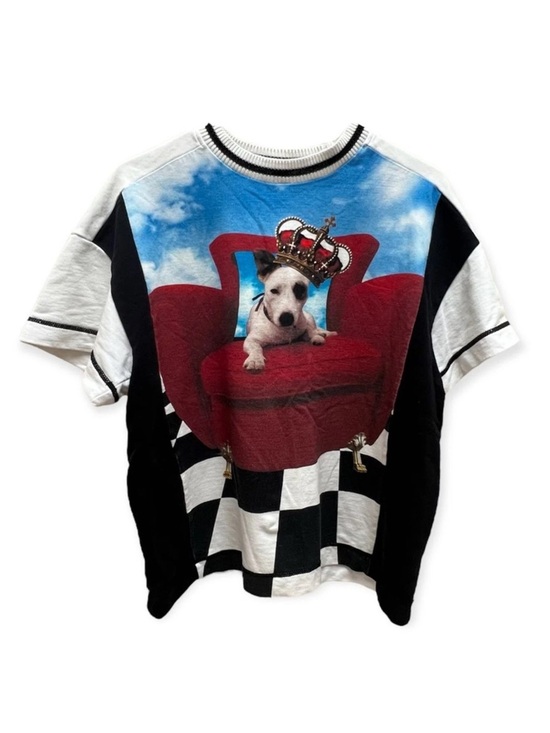 I'm Isola Marras Sweaters - I'm Isola Marras Jack Russell Terrie in a Crown Sweater Shirt Paris Runway